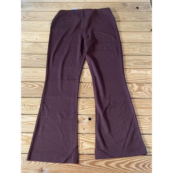 NEW Joan Rivers Full Length Bootcut Pants Size Small Women’s Espresso Pull On - Picture 2 of 8